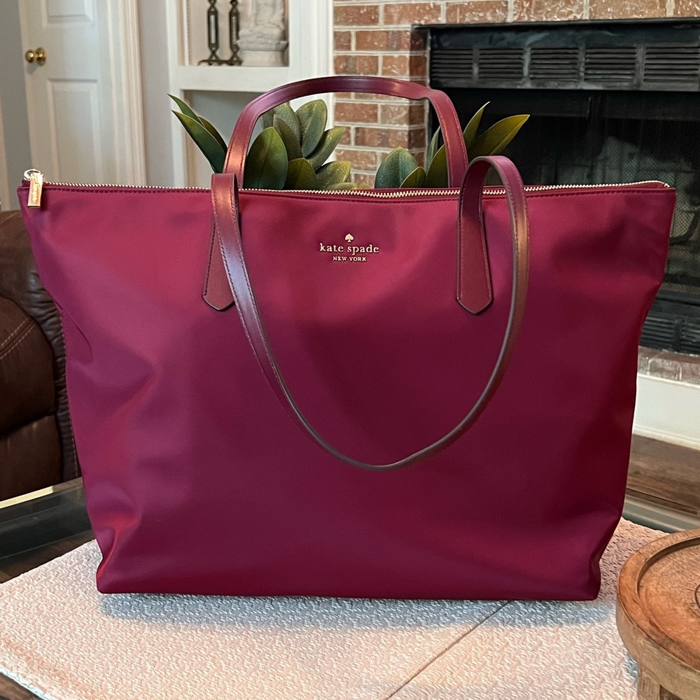 Kate Spade Deep Berry Kitt Tote